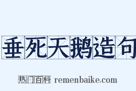 垂死天鹅造句是什么意思的图片